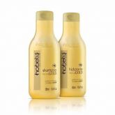 Kit Tecno Gold (Shampoo + Hidratante) Hobety 300 ml