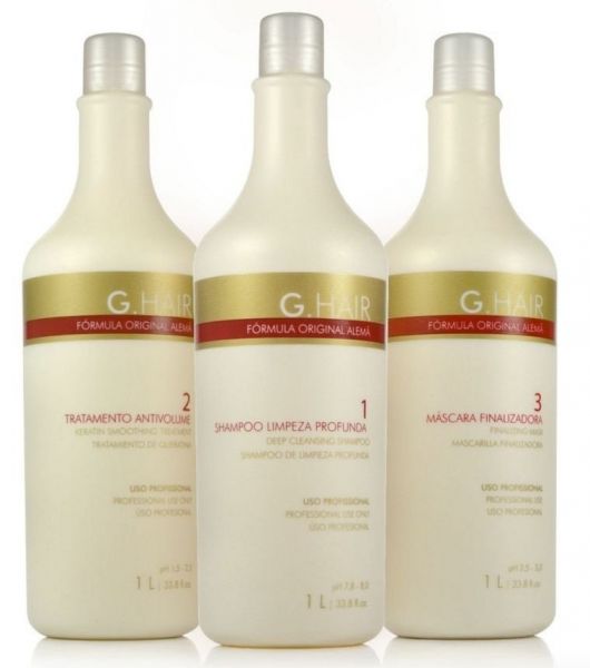 Kit Escova Inteligente G hair 3x1.000 ml